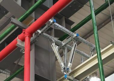长顺该抗震支架的整体式支吊架结构协调性好